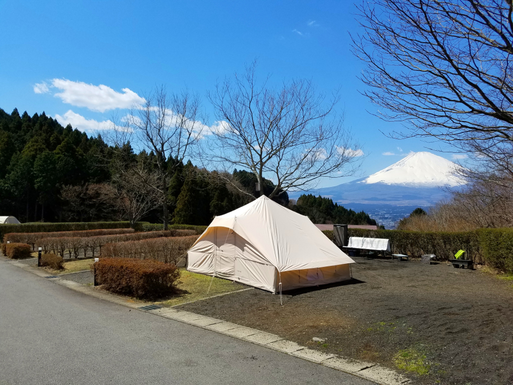 富士山が見える乙女森林公園第2キャンプ場
