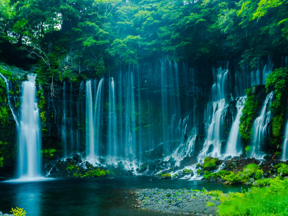 静岡県白糸の滝の写真